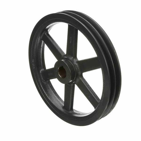 2 Groove Cast Iron Fhp - Finished Bore Sheave, 2BK120X 1 3/16